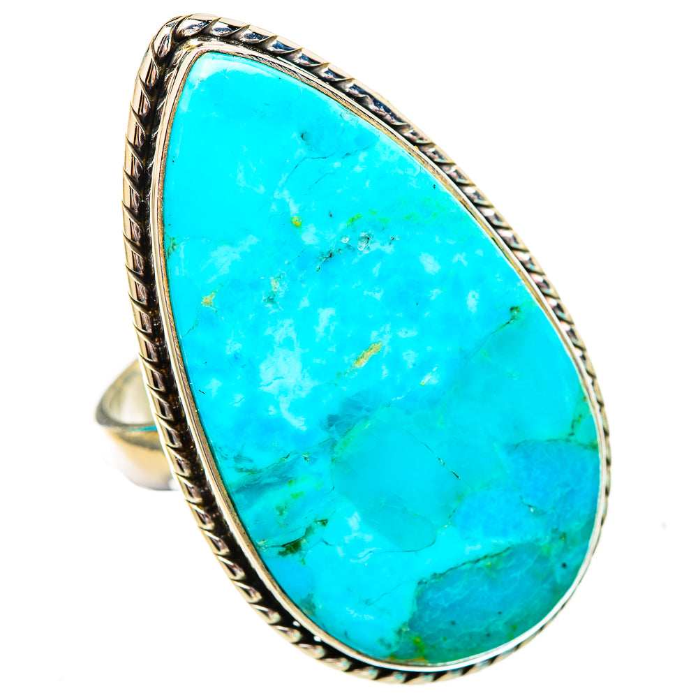 Peruvian Chrysocolla Rings handcrafted by Ana Silver Co - RING116074 - Photo 2
