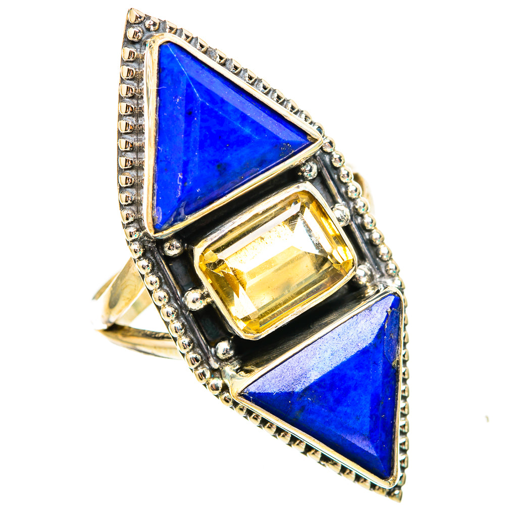 Lapis Lazuli Rings handcrafted by Ana Silver Co - RING116081 - Photo 2