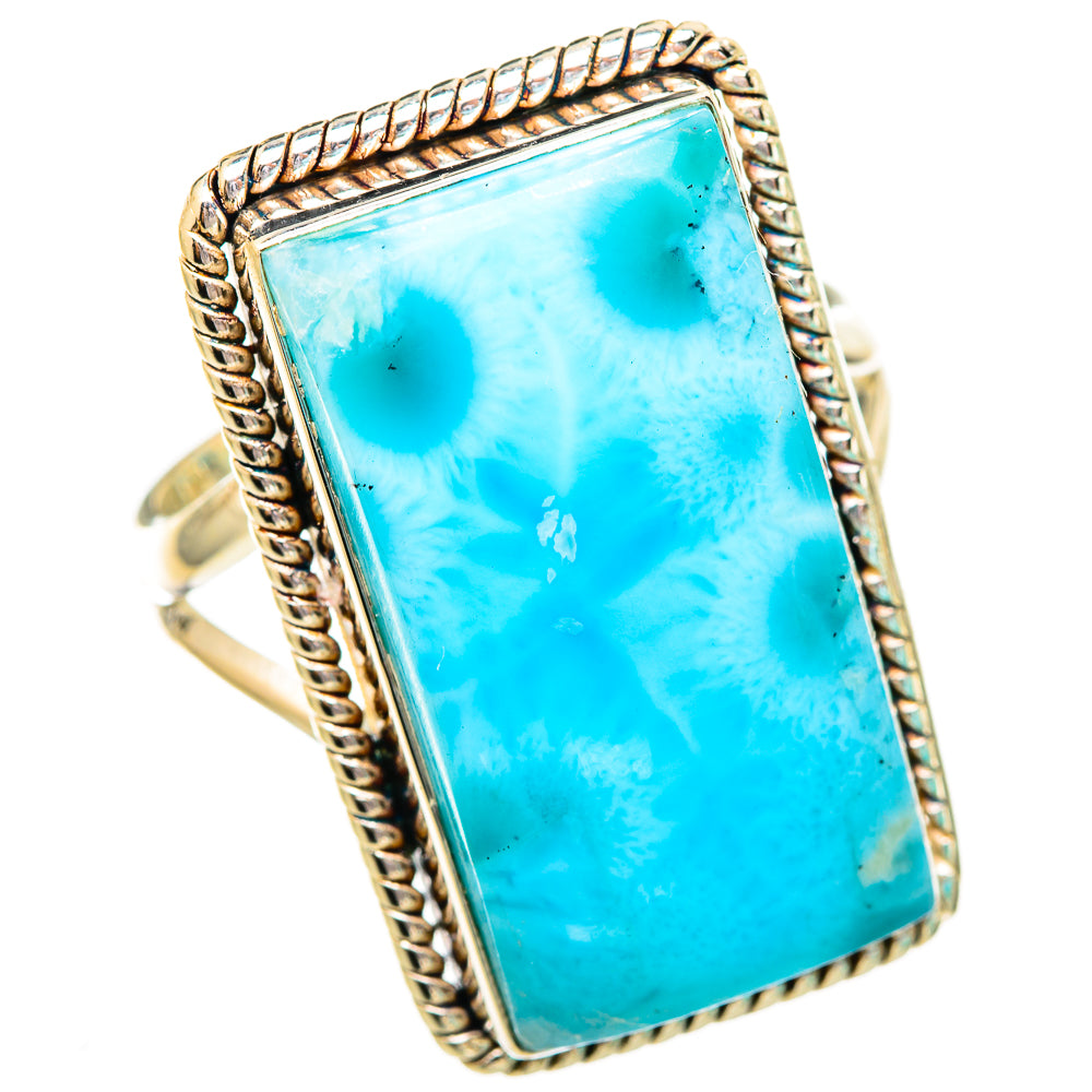 Larimar Rings handcrafted by Ana Silver Co - RING116083 - Photo 2