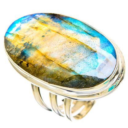 Labradorite Rings handcrafted by Ana Silver Co - RING116087 - Photo 2