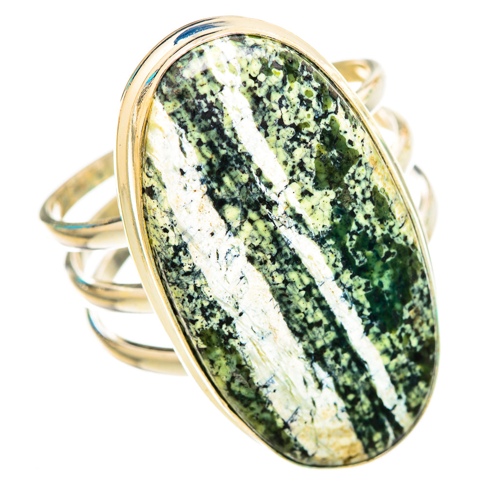 Green Swiss Opal Rings handcrafted by Ana Silver Co - RING116090 - Photo 2
