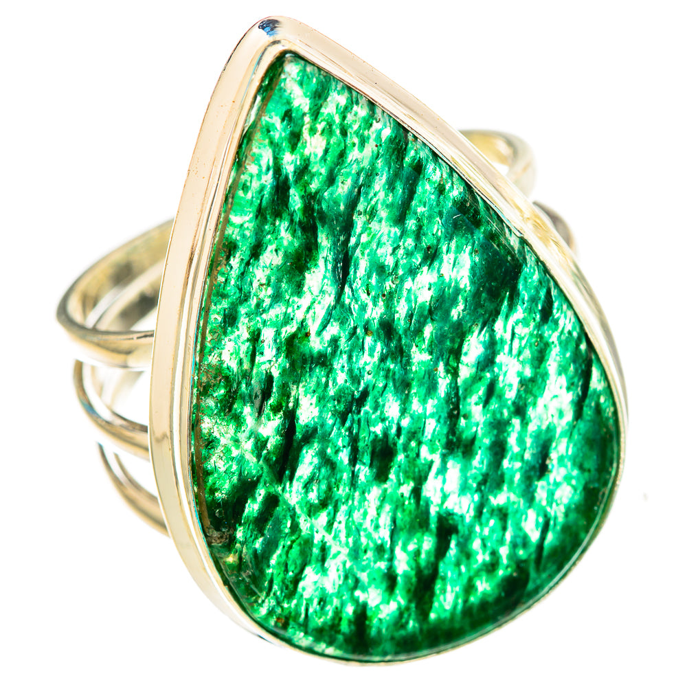Green Aventurine Rings handcrafted by Ana Silver Co - RING116092 - Photo 2