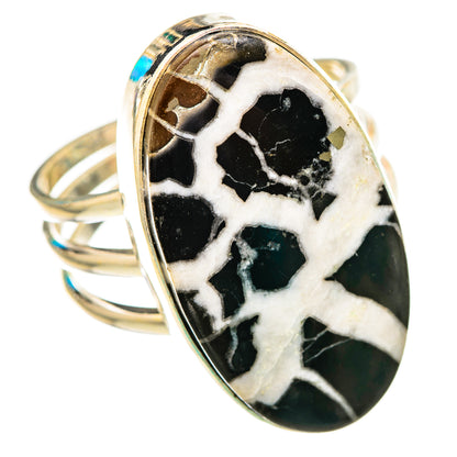Septarian Geode Rings handcrafted by Ana Silver Co - RING116106 - Photo 2