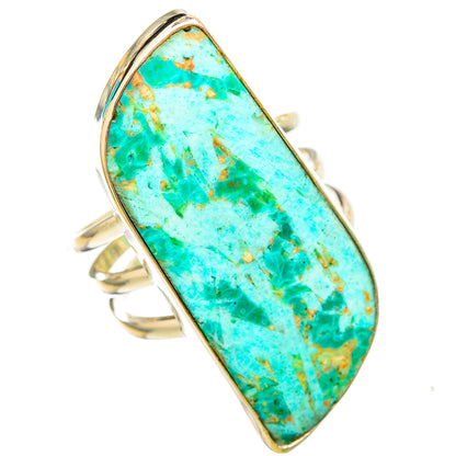 Peruvian Chrysocolla Rings handcrafted by Ana Silver Co - RING116115 - Photo 2
