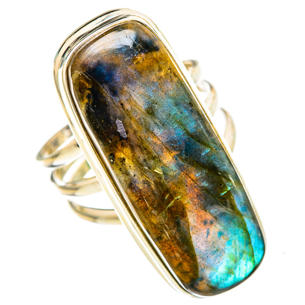 Labradorite Rings handcrafted by Ana Silver Co - RING116116 - Photo 2