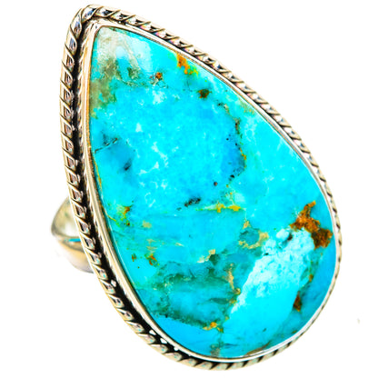 Peruvian Chrysocolla Rings handcrafted by Ana Silver Co - RING116117 - Photo 2