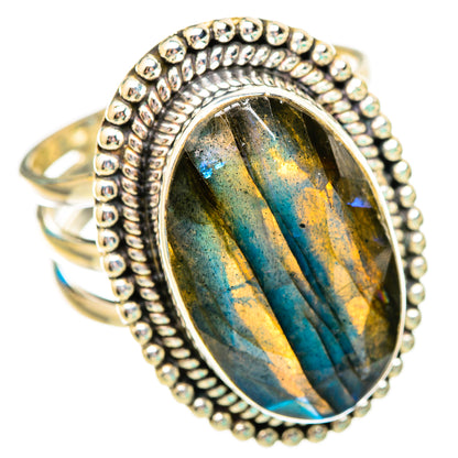 Labradorite Rings handcrafted by Ana Silver Co - RING116118 - Photo 2