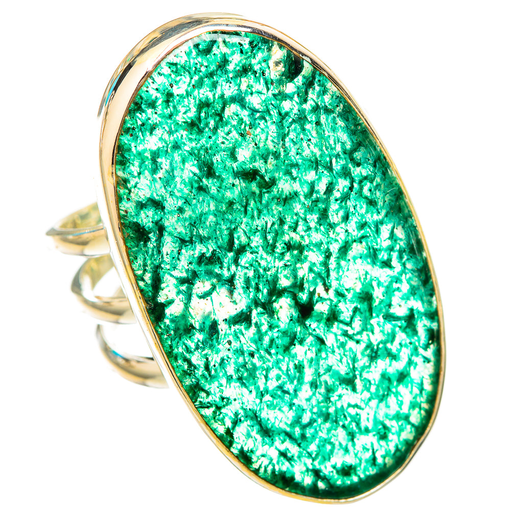 Green Aventurine Rings handcrafted by Ana Silver Co - RING116121 - Photo 2