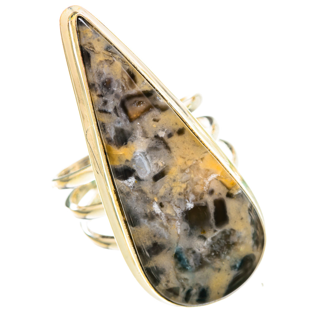 Tiger Dendrite Agate Rings handcrafted by Ana Silver Co - RING116127 - Photo 2