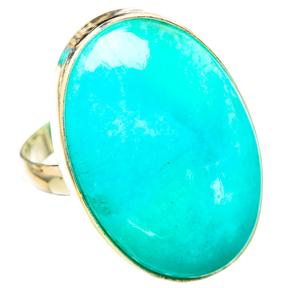 Peruvian Amazonite Rings handcrafted by Ana Silver Co - RING116138 - Photo 2