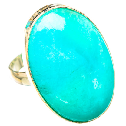 Peruvian Amazonite Rings handcrafted by Ana Silver Co - RING116138 - Photo 2