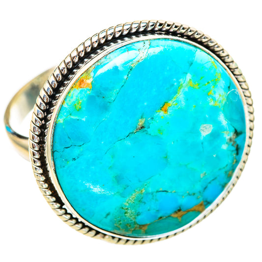 Peruvian Chrysocolla Rings handcrafted by Ana Silver Co - RING116139 - Photo 2