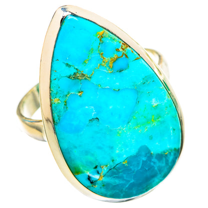Peruvian Chrysocolla Rings handcrafted by Ana Silver Co - RING116140 - Photo 2