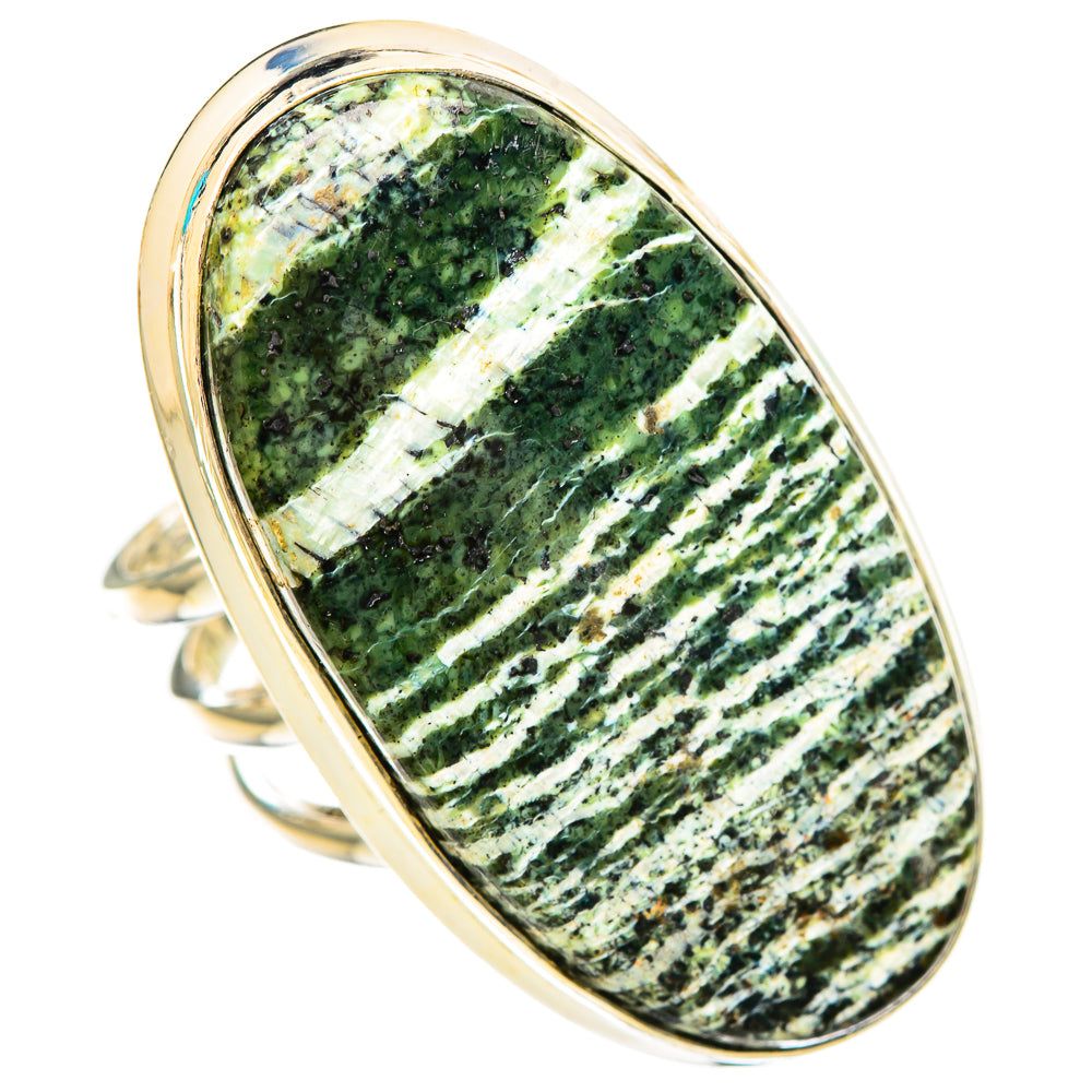 Green Swiss Opal Rings handcrafted by Ana Silver Co - RING116146 - Photo 2
