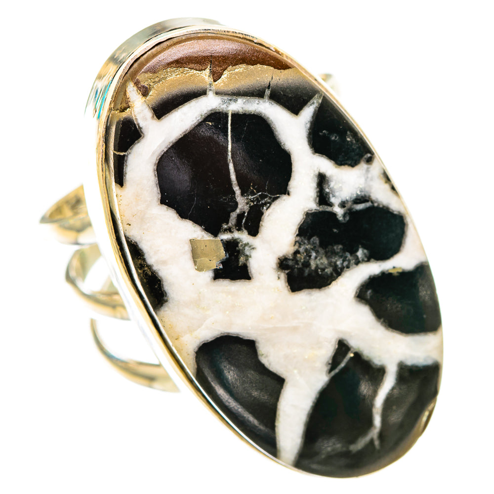 Septarian Geode Rings handcrafted by Ana Silver Co - RING116154 - Photo 2