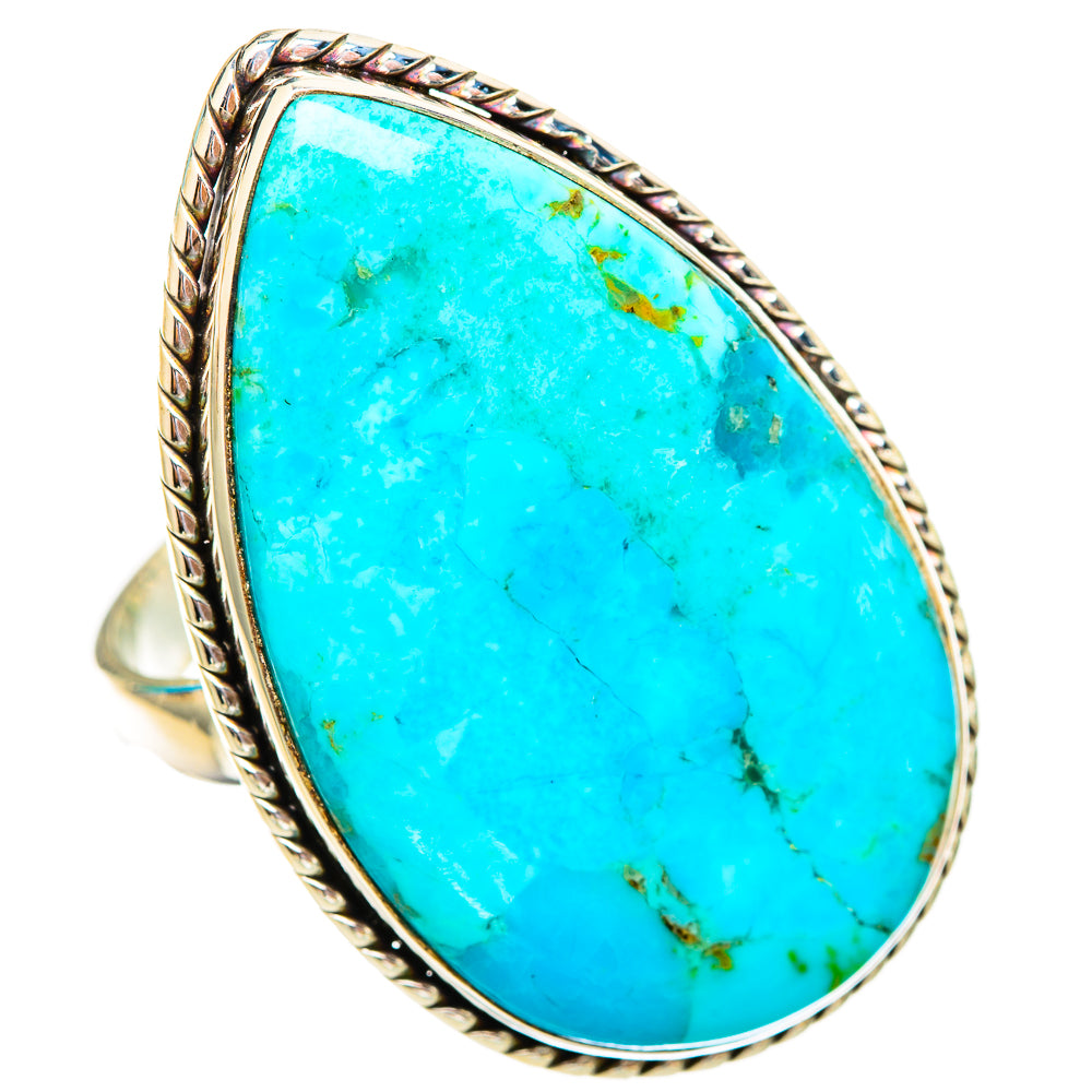 Peruvian Chrysocolla Rings handcrafted by Ana Silver Co - RING116158 - Photo 2