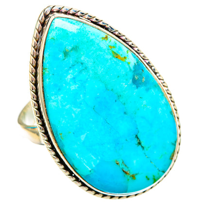 Peruvian Chrysocolla Rings handcrafted by Ana Silver Co - RING116158 - Photo 2