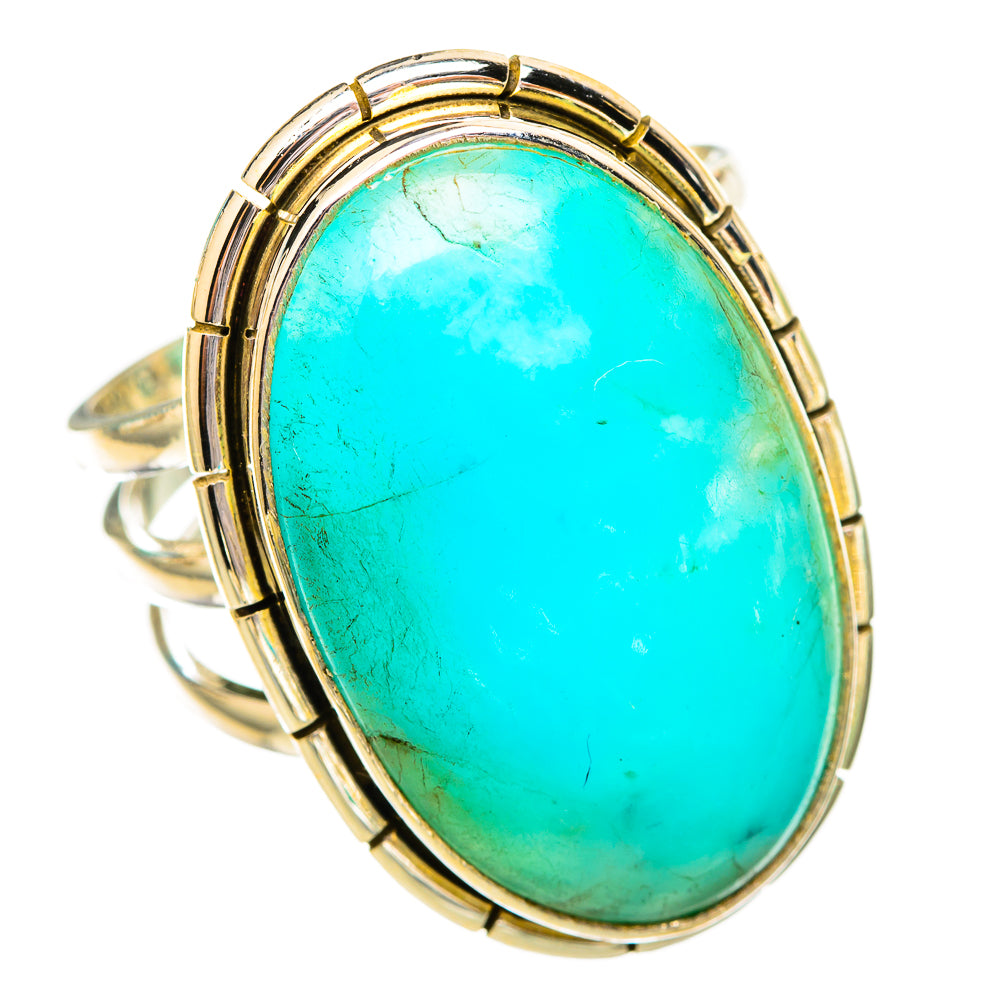 Peruvian Amazonite Rings handcrafted by Ana Silver Co - RING116159 - Photo 2