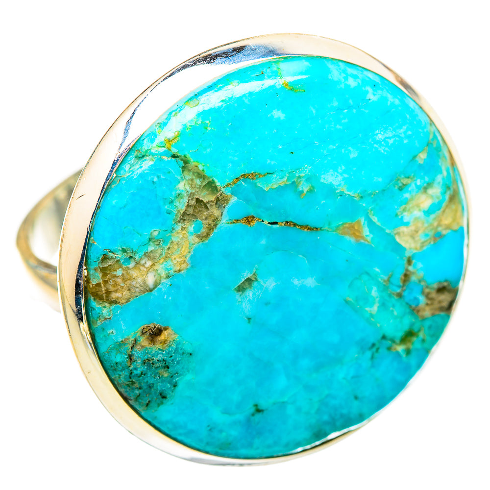 Peruvian Chrysocolla Rings handcrafted by Ana Silver Co - RING116160 - Photo 2