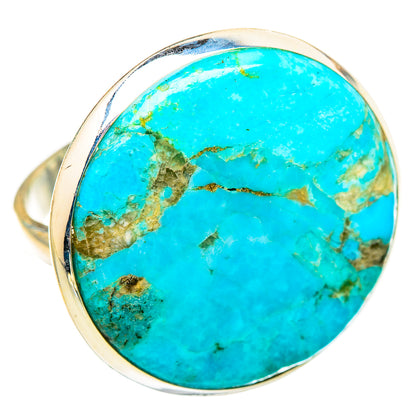 Peruvian Chrysocolla Rings handcrafted by Ana Silver Co - RING116160 - Photo 2