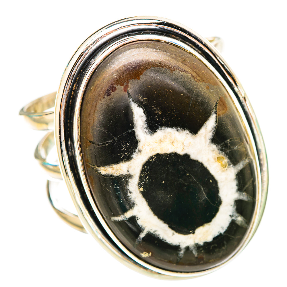Septarian Geode Rings handcrafted by Ana Silver Co - RING116179 - Photo 2