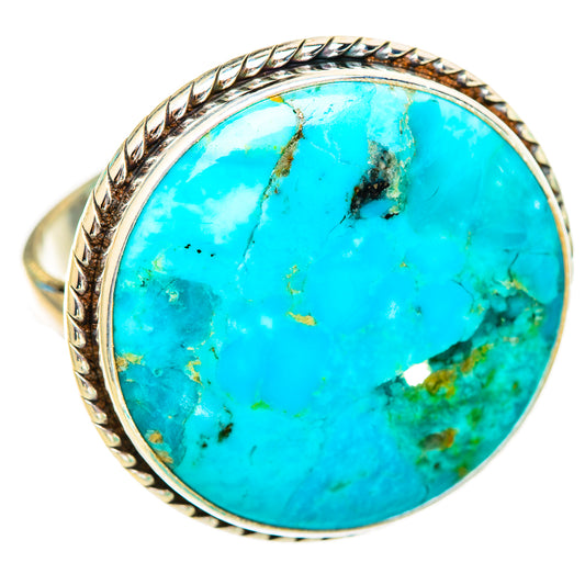 Peruvian Chrysocolla Rings handcrafted by Ana Silver Co - RING116185 - Photo 2