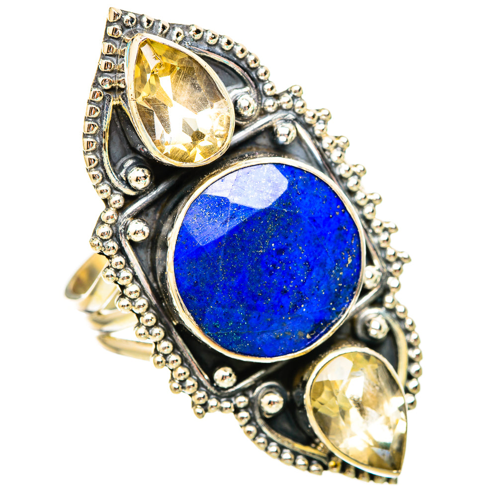 Lapis Lazuli Rings handcrafted by Ana Silver Co - RING116188 - Photo 2