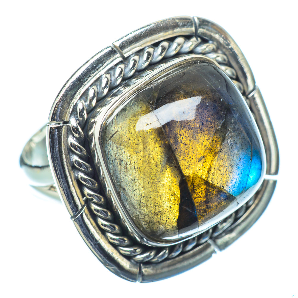 Labradorite Rings handcrafted by Ana Silver Co - RING11618