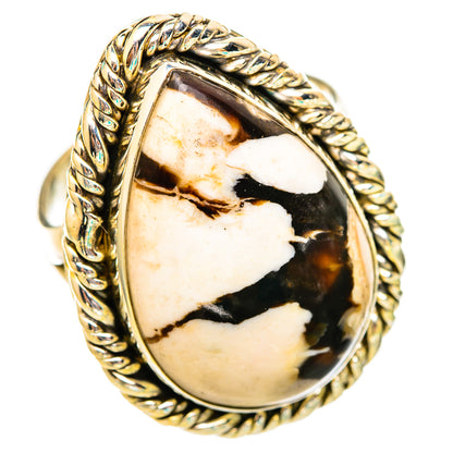 Peanut Wood Jasper Rings handcrafted by Ana Silver Co - RING116200 - Photo 2