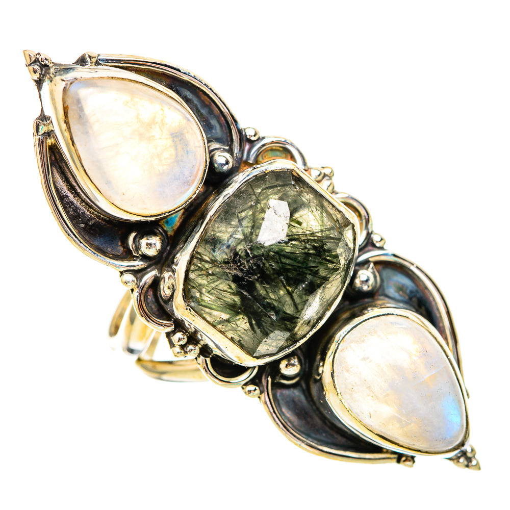 Tourmalinated Quartz Rings handcrafted by Ana Silver Co - RING116202 - Photo 2