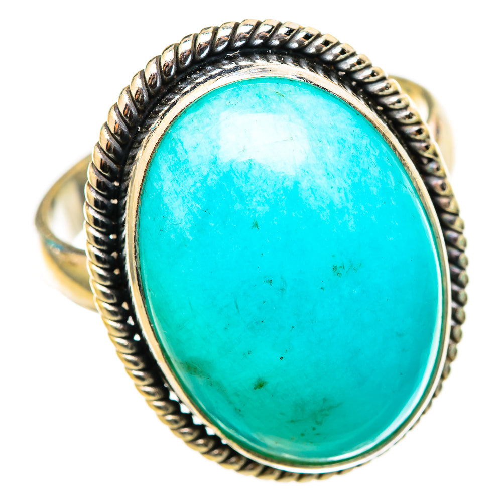 Peruvian Chrysocolla Rings handcrafted by Ana Silver Co - RING116209 - Photo 2