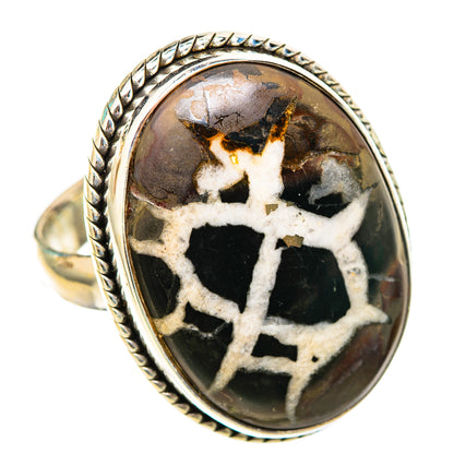 Septarian Geode Rings handcrafted by Ana Silver Co - RING116210 - Photo 2