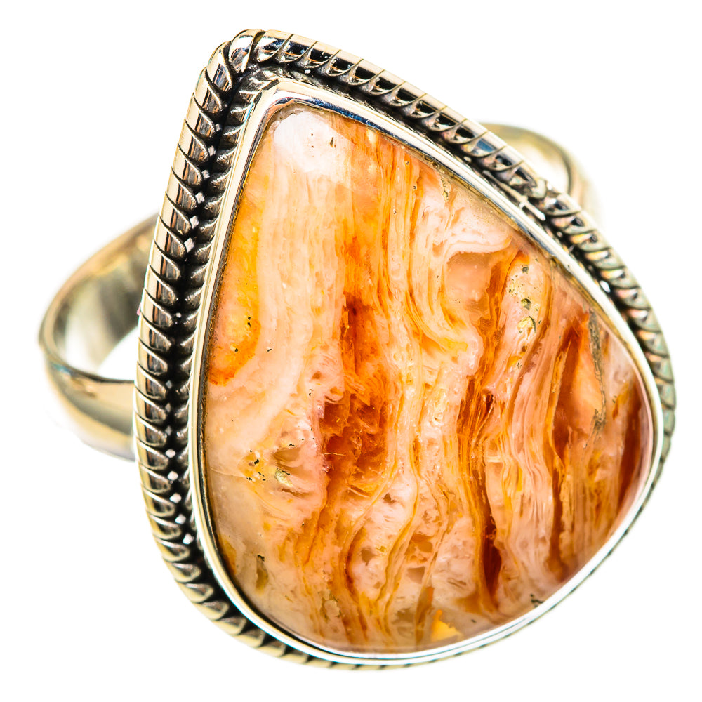 Crazy Lace Agate Rings handcrafted by Ana Silver Co - RING116211 - Photo 2