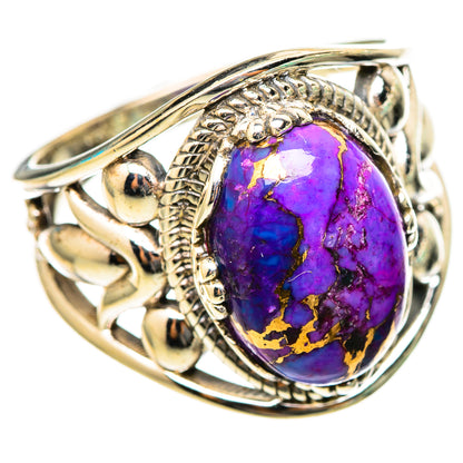 Purple Copper Composite Turquoise Rings handcrafted by Ana Silver Co - RING116217 - Photo 2