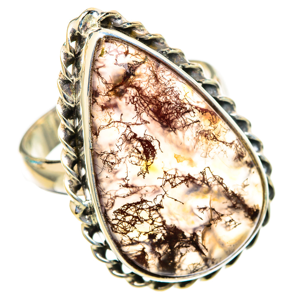 Moss Agate Rings handcrafted by Ana Silver Co - RING116235 - Photo 2