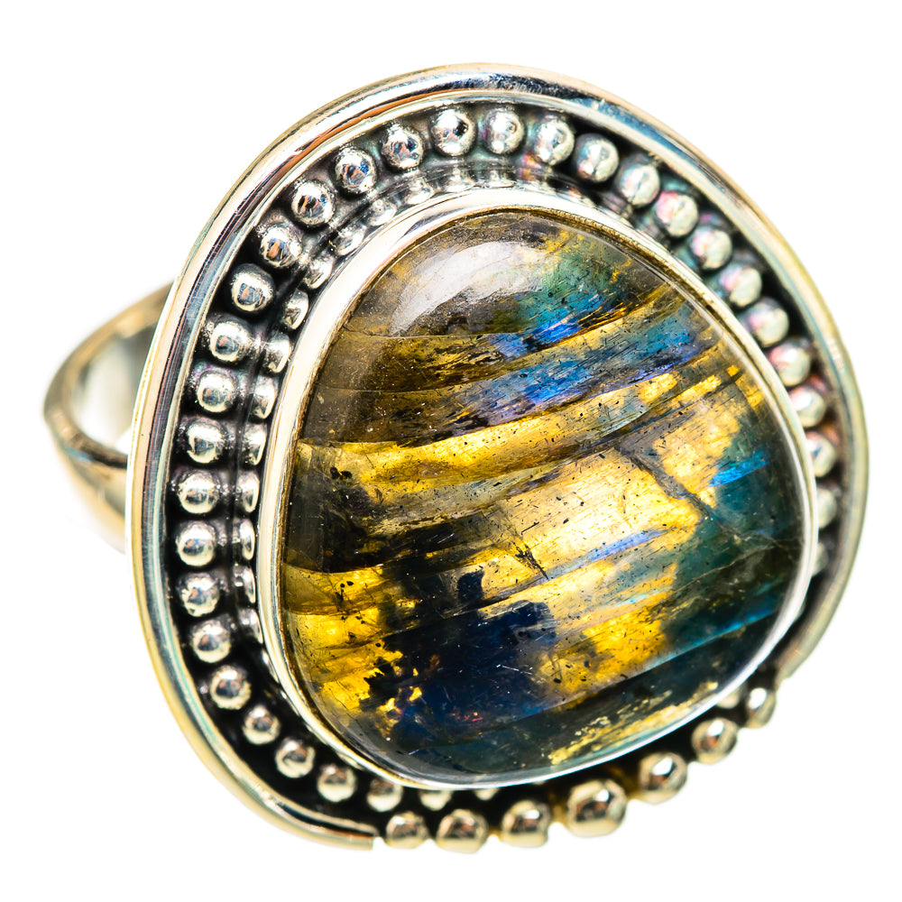 Labradorite Rings handcrafted by Ana Silver Co - RING116258 - Photo 2