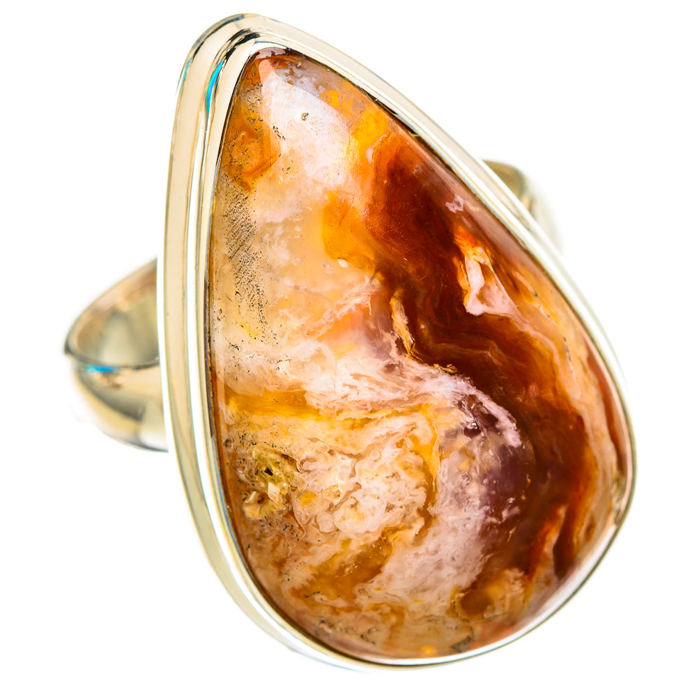Plume Agate Rings handcrafted by Ana Silver Co - RING116262 - Photo 2