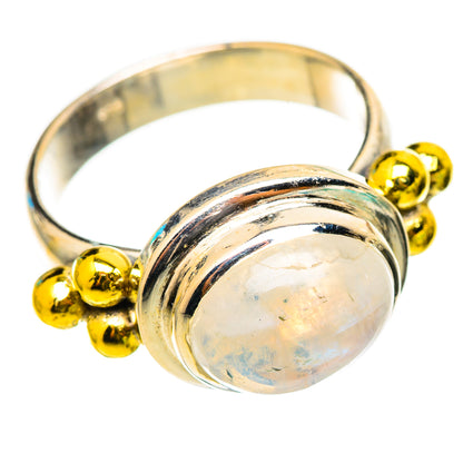 Rainbow Moonstone Rings handcrafted by Ana Silver Co - RING116276 - Photo 2