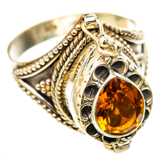 Mandarin Citrine Rings handcrafted by Ana Silver Co - RING116286 - Photo 2