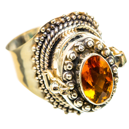 Mandarin Citrine Rings handcrafted by Ana Silver Co - RING116287 - Photo 2