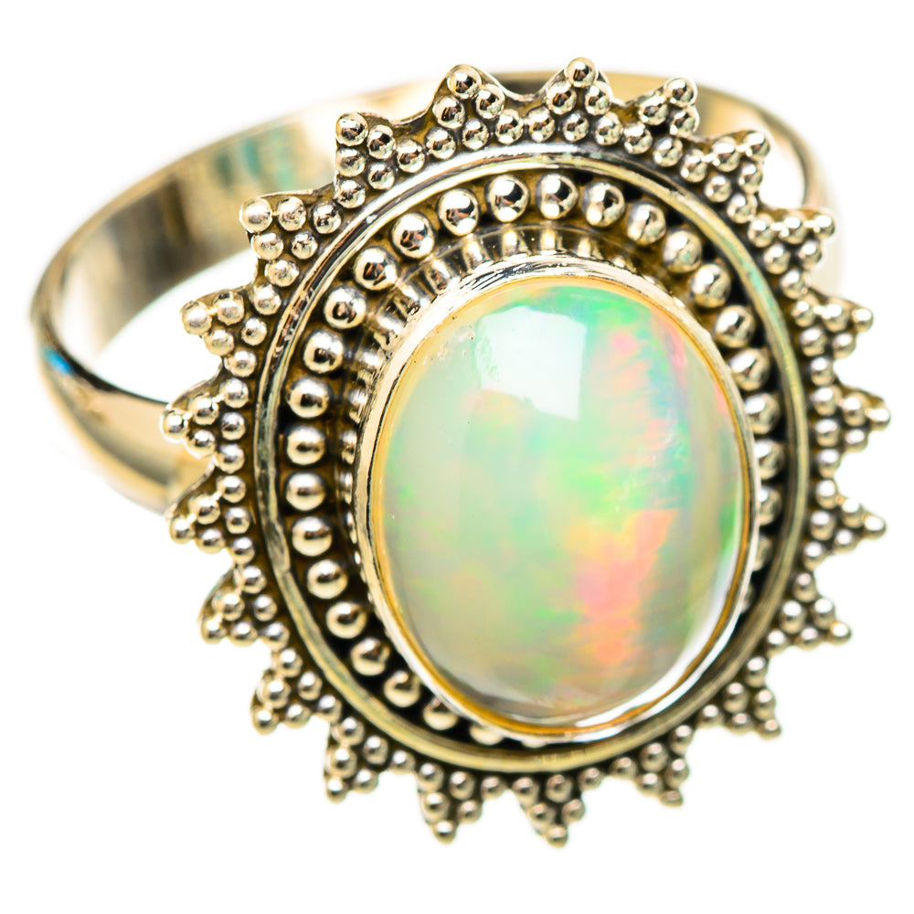 Ethiopian Opal Rings handcrafted by Ana Silver Co - RING116298 - Photo 2