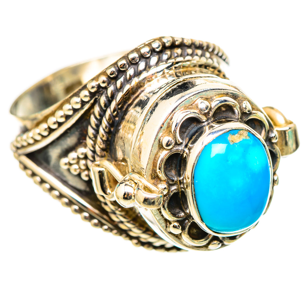 Sleeping Beauty Turquoise Rings handcrafted by Ana Silver Co - RING116300 - Photo 2