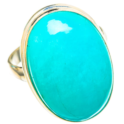 Peruvian Amazonite Rings handcrafted by Ana Silver Co - RING116308 - Photo 2