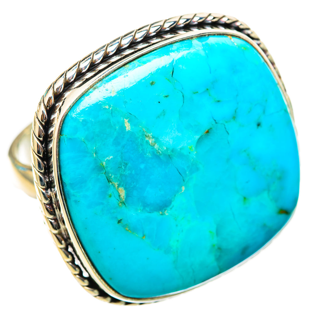 Peruvian Chrysocolla Rings handcrafted by Ana Silver Co - RING116312 - Photo 2