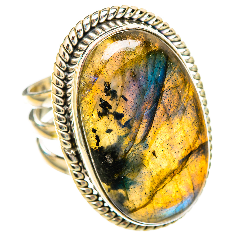 Labradorite Rings handcrafted by Ana Silver Co - RING116314 - Photo 2