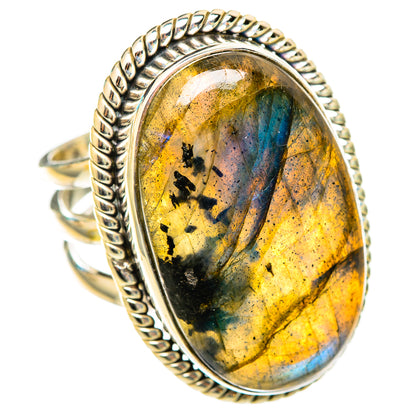 Labradorite Rings handcrafted by Ana Silver Co - RING116314 - Photo 2