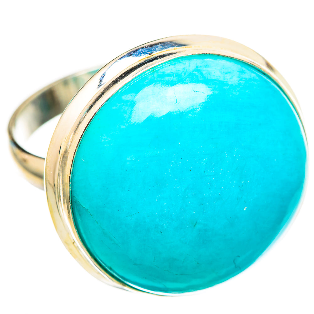 Peruvian Amazonite Rings handcrafted by Ana Silver Co - RING116317 - Photo 2
