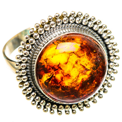 Baltic Amber Rings handcrafted by Ana Silver Co - RING116325 - Photo 2