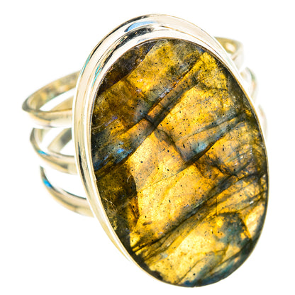 Labradorite Rings handcrafted by Ana Silver Co - RING116336 - Photo 2