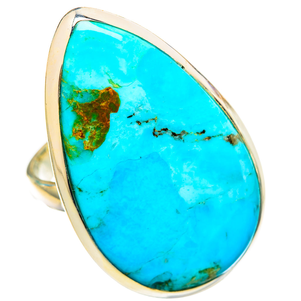 Peruvian Chrysocolla Rings handcrafted by Ana Silver Co - RING116342 - Photo 2